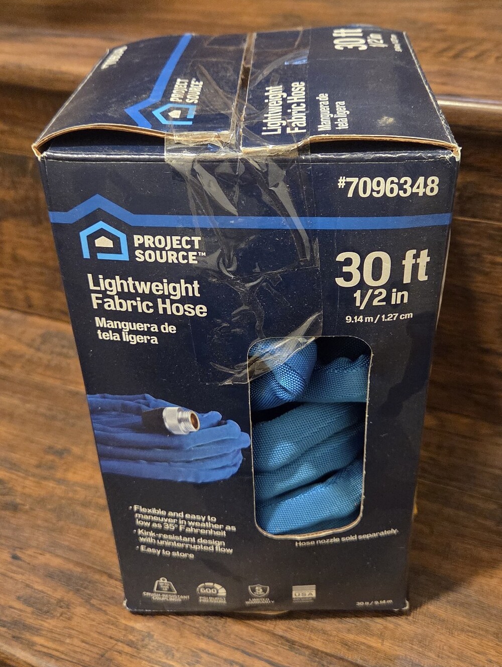 Project Source Lightweight Fabric Hose (30 ft, 1/2 in)